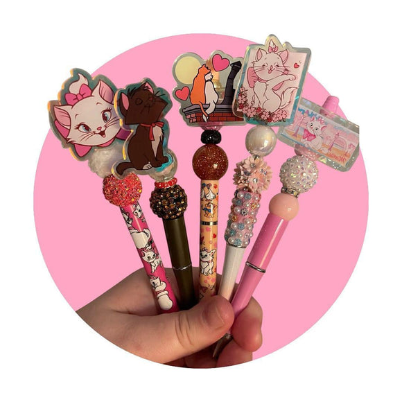 I'm a Lady Cat bead pen