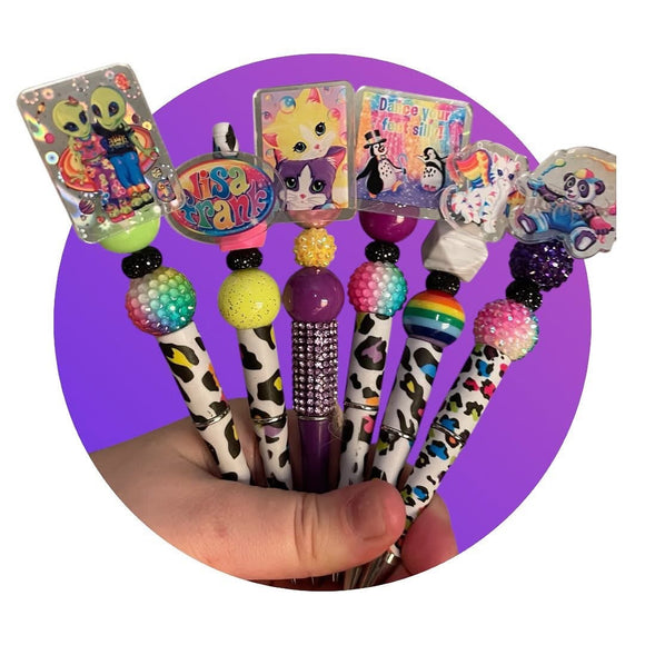 Colorful Frank bead pen