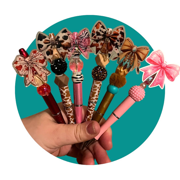 Bow bead pen