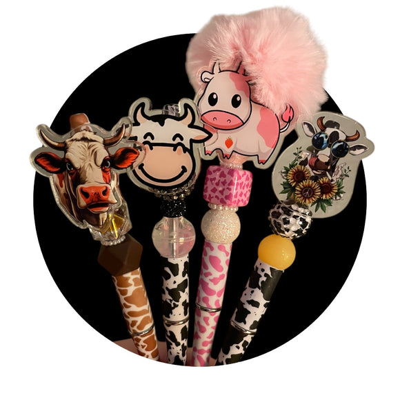Moo moo bead pen