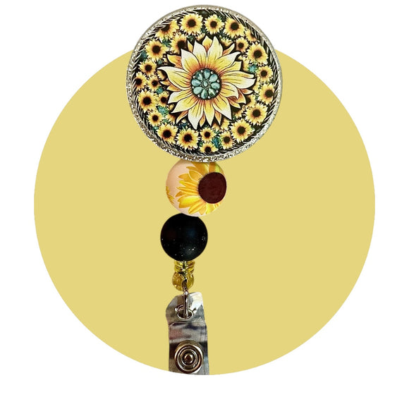 Floral Badge Reel