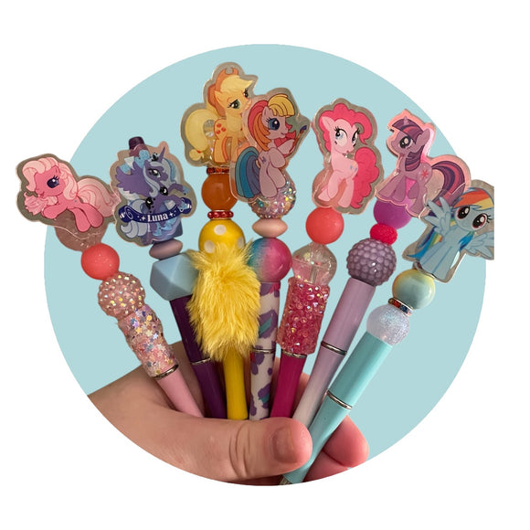 Pony bead pen