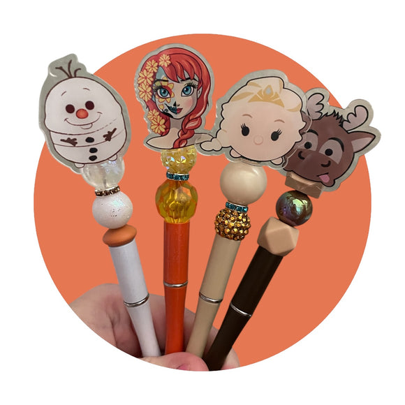 Frozen Friends bead pen