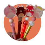 Squish friends bead pen
