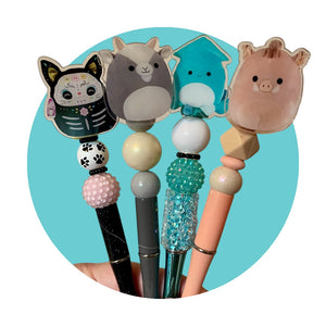 Squish friends bead pen