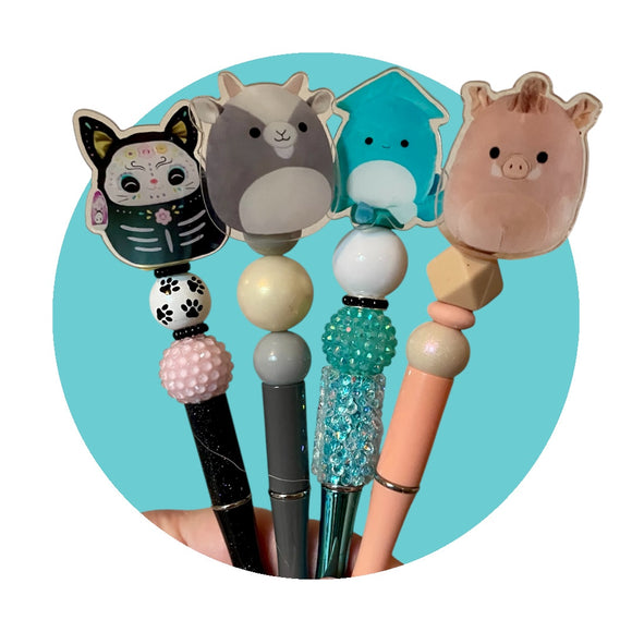 Squish friends bead pen